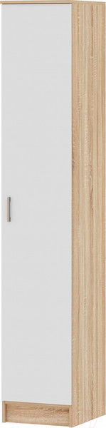 Изображение товара Шкаф-пенал Памир Беатрис Соло (дуб сонома/белый глянец)