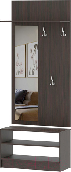 Изображение товара Секция в прихожую Памир ПВ-4 (венге/дуб белфорт)