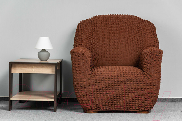 Изображение товара Комплект чехлов Софатэкс Комфорт Стандарт без оборки / 01120 (шоколад)