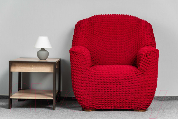 Изображение товара Комплект чехлов Софатэкс Комфорт Стандарт без оборки / 01086 (бордовый)