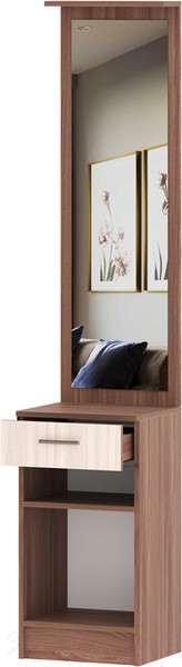 Изображение товара Секция в прихожую Памир ПЛ-1 (ясень шимо темный/ясень шимо светлый)