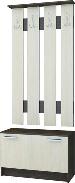 Изображение товара Секция в прихожую Памир ПЛ-2 (венге/дуб белфорт)