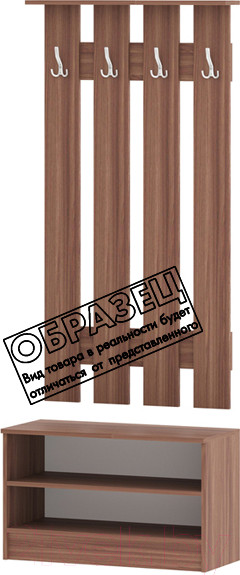 Изображение товара Секция в прихожую Памир ПЛ-2 (венге/дуб белфорт)