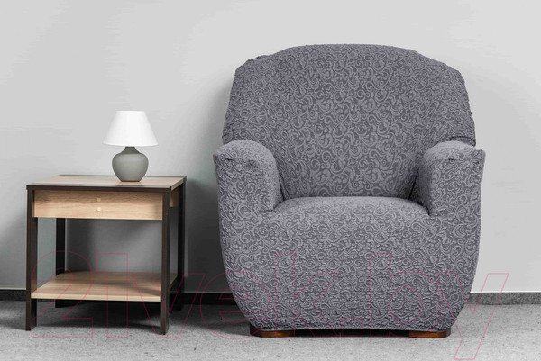 Изображение товара Комплект чехлов Софатэкс Комфорт Стандарт Венеция без оборки / 01263 (серый)