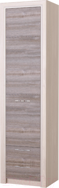 Изображение товара Шкаф-пенал Памир Октава 1С2Я (дуб клабхаус серый)