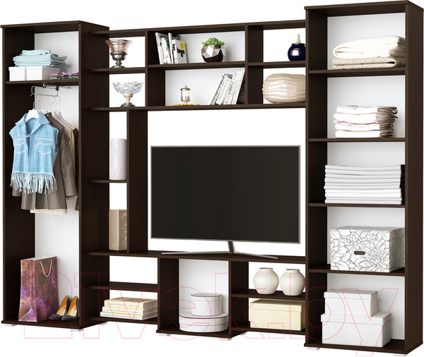 Изображение товара Стенка Памир Прага (ясень шимо темный/ясень шимо светлый)