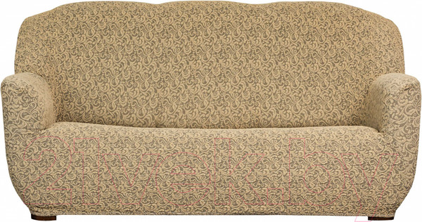 Изображение товара Чехол на 3-х местный диван Софатэкс Стандарт ПО-6 Венеция без оборки / 01295 (песок)