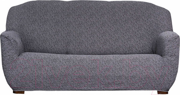Изображение товара Чехол на 3-х местный диван Софатэкс Стандарт ПО-6 Венеция без оборки / 01274 (серый)
