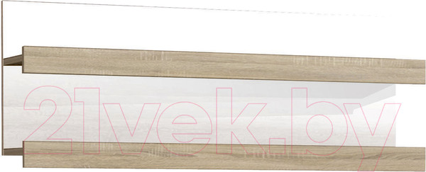 Изображение товара Полка Памир Соната НПС-1200 (дуб сонома/белый глянец)