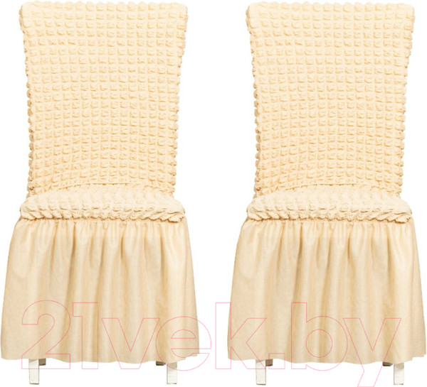 Изображение товара Комплект чехлов Софатэкс КПС-1 с оборкой (ваниль)