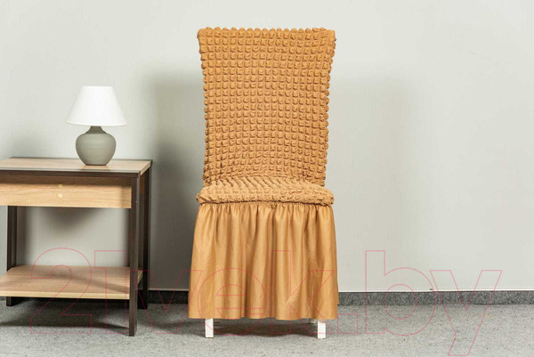 Изображение товара Комплект чехлов Софатэкс КПС-1 с оборкой (кофе с молоком)