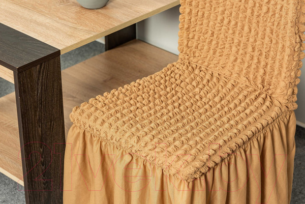 Изображение товара Комплект чехлов Софатэкс КПС-1 с оборкой (кофе с молоком)