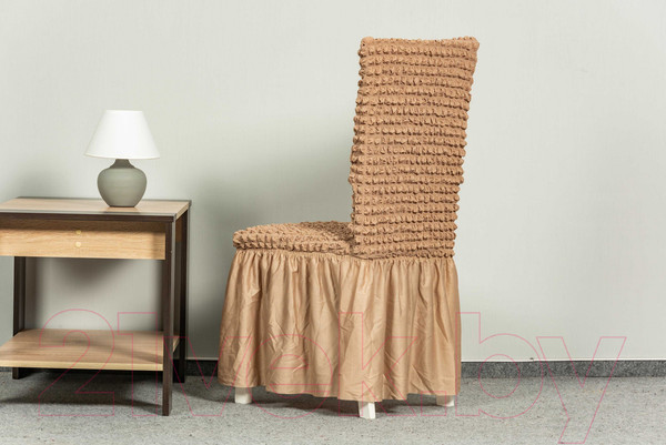 Изображение товара Комплект чехлов Софатэкс КПС-1 с оборкой / 00878 (капучино)