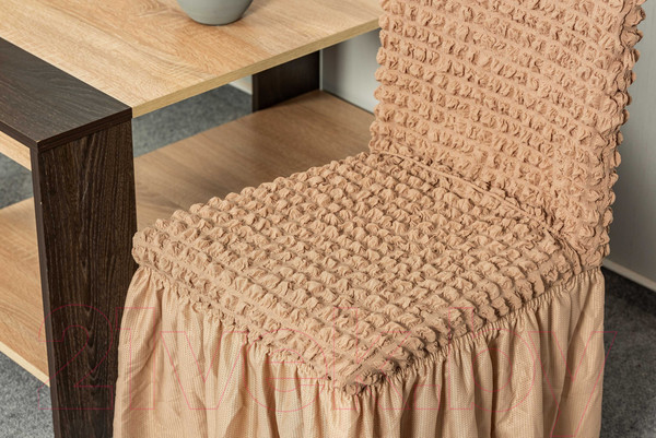 Изображение товара Комплект чехлов Софатэкс КПС-1 с оборкой / 00878 (капучино)