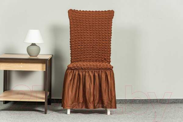 Изображение товара Комплект чехлов Софатэкс КПС-1 с оборкой / 00876 (шоколад)