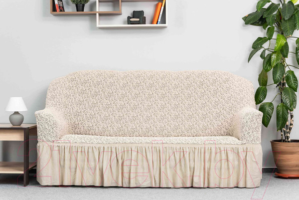 Изображение товара Комплект чехлов Софатэкс Престиж Стандарт Венеция / 00898 (ваниль)