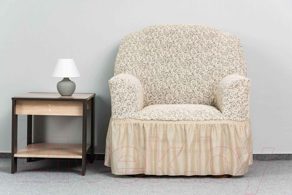 Изображение товара Комплект чехлов Софатэкс Престиж Стандарт Венеция / 00898 (ваниль)