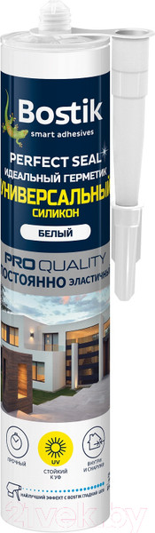 Изображение товара Герметик силиконовый Bostik Perfect Seal Универсальный (280мл, белый)
