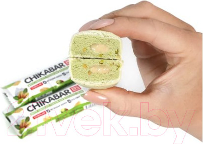 Изображение товара Набор протеиновых батончиков Chikalab Фисташковый крем (20x60г)