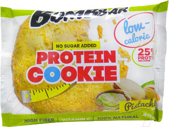 Изображение товара Протеиновое печенье Bombbar Фисташка (12x40г)