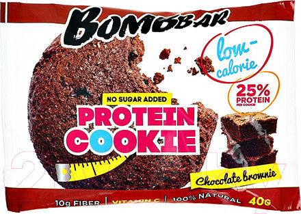Изображение товара Набор протеинового печенья Bombbar Шоколадный брауни (12x40г)