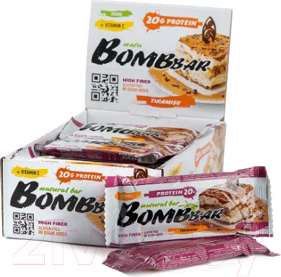 Изображение товара Набор протеиновых батончиков Bombbar Тирамису (20x60г)