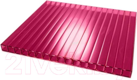 Изображение товара Сотовый поликарбонат TitanPlast 2100x3000x3.8мм (гранатовый)