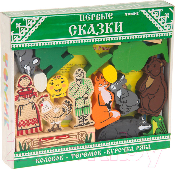 Изображение товара Развивающая игрушка Томик Первые сказки. Колобок, курочка ряба, теремок / 453-2