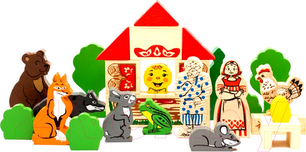 Изображение товара Развивающая игрушка Томик Первые сказки. Колобок, курочка ряба, теремок / 453-2