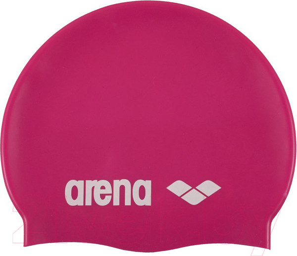 Изображение товара Шапочка для плавания ARENA Classic Silicone Cap / 91662 91 (Fuchsia/White)