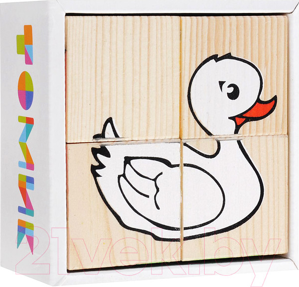 Изображение товара Развивающая игрушка Томик Кубики. Животные 3333-1