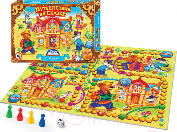 Изображение товара Настольная игра Русский стиль Путешествие по сказке. Теремок / RS-03042
