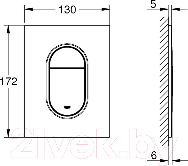 Изображение товара Кнопка для инсталляции GROHE Arena Cosmopolitan 37624000