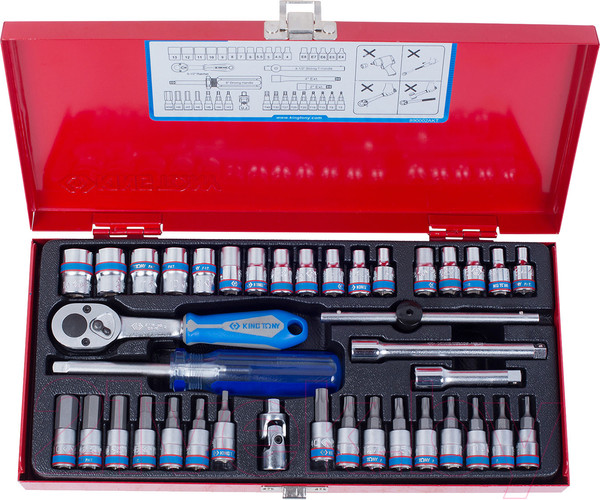 Изображение товара Набор головок слесарных King TONY 2539MR