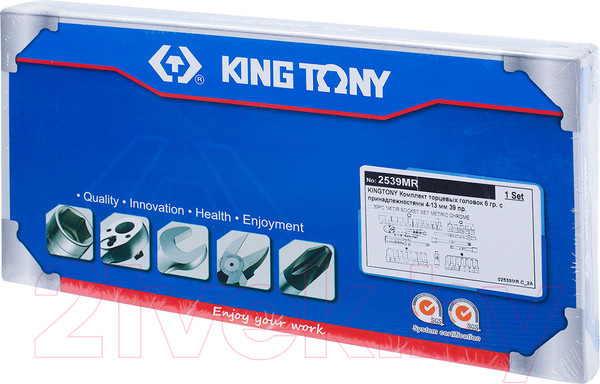 Изображение товара Набор головок слесарных King TONY 2539MR