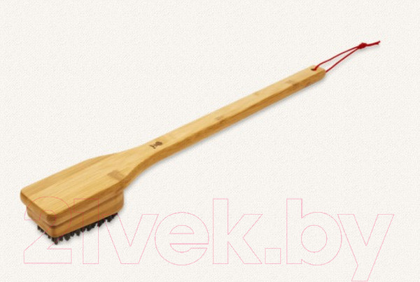 Изображение товара Щетка для чистки гриля Weber С бамбуковой ручкой 46см / 6276