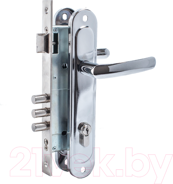 Изображение товара Замок врезной Зенит ЗВ4-85.3-02 (хром)