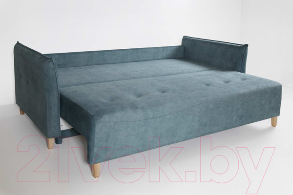 Изображение товара Диван KRONES Цезарь 3 (велюр серо-бирюзовый)