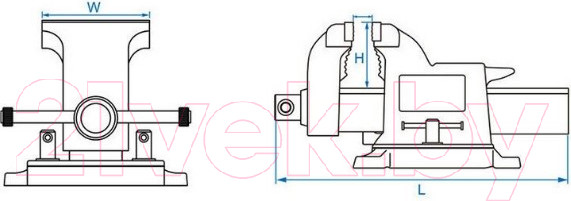 Изображение товара Тиски King TONY 9TZ11-06