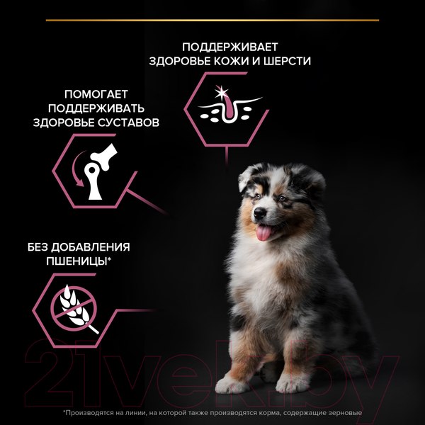 Изображение товара Сухой корм для собак Pro Plan Puppy Medium Sensitive Skin с лососем (3кг)