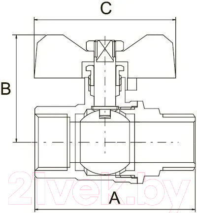 Изображение товара Шаровой кран Tim DE1215