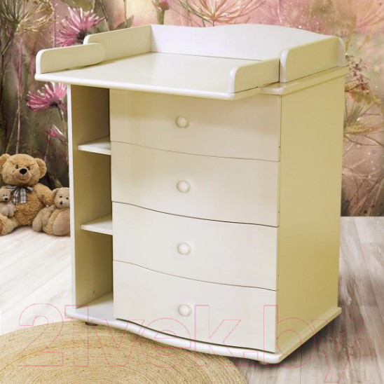 Изображение товара Комод пеленальный Красная звезда С 421 тип 32 (слоновая кость)