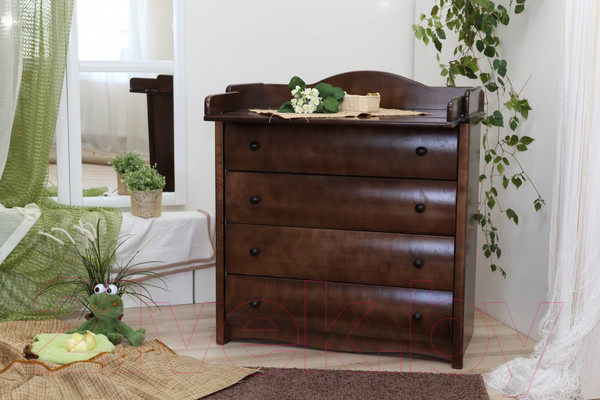 Изображение товара Комод пеленальный Красная звезда С 565 (шоколад)