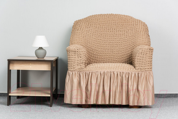 Изображение товара Комплект чехлов Софатэкс Стандарт КПО-5 / 00884 (с оборкой капучино)