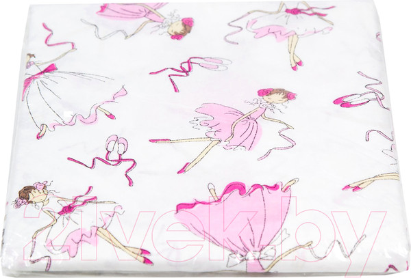 Изображение товара Простыня Amarobaby Балерины / AMARO-5103-B