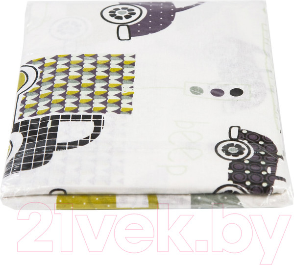 Изображение товара Простыня для малышей Amarobaby Город / AMARO-5103-Gd