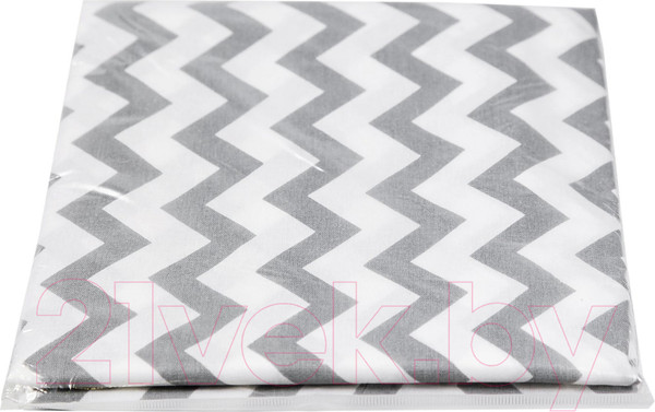 Изображение товара Простыня Amarobaby Зигзаг / AMARO-5103-ZS (серый)