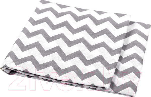 Изображение товара Простыня Amarobaby Зигзаг / AMARO-5103-ZS (серый)