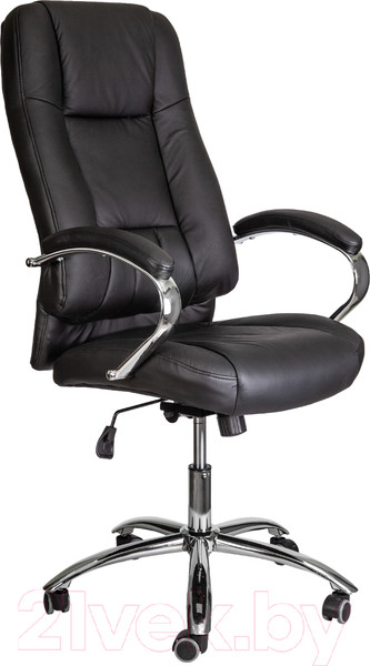 Изображение товара Кресло офисное AksHome King A, кожа (черный)