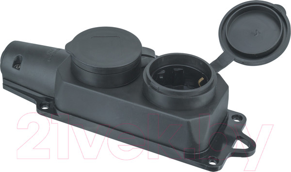 Изображение товара Розетка силовая Navigator 2м 2P+PE 16А 220В / 61371 (черный)